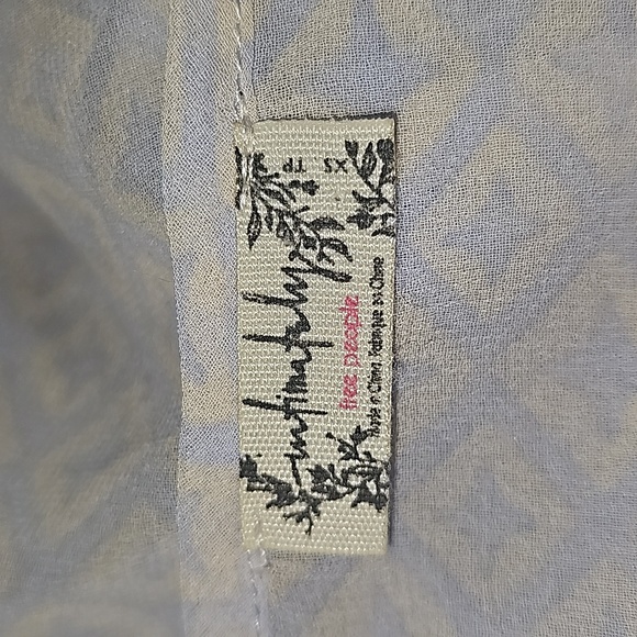 Free People Intimately Semi Sheer Balloon Sleeve Cottagecore Peasant Bodysuit - Picture 5 of 6